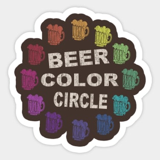 Beer Color Circle Sticker